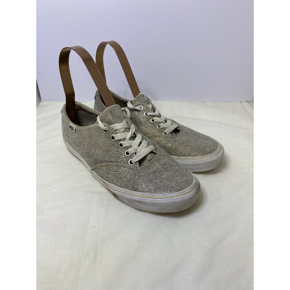 Vans Women Silver Sparkle Glitter  Sneakers 7.5 M